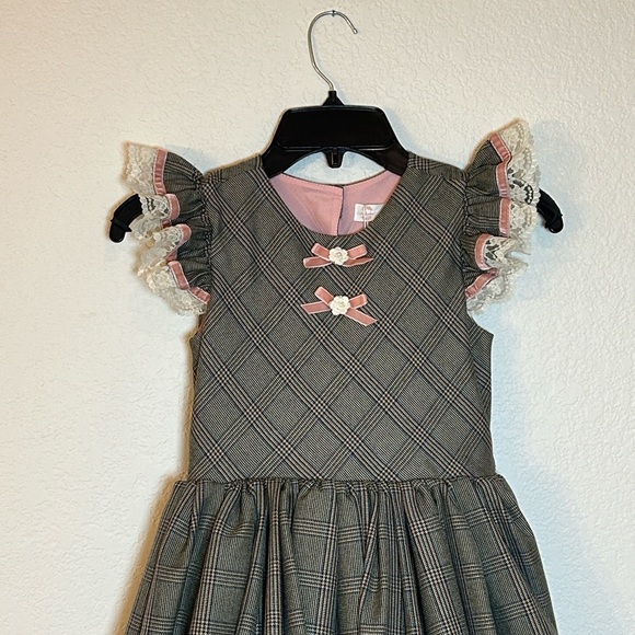 NWT Dollcake Florence tartan Full Skirt Dress kids size 9 - Picture 6 of 14